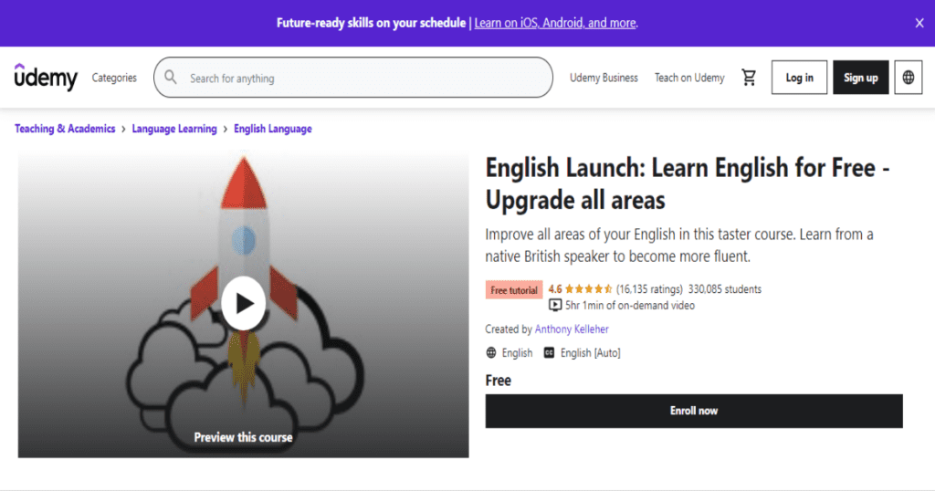 كورس English Launch 