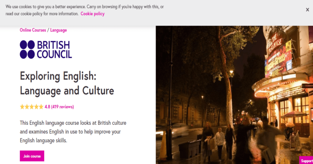 كورس Exploring English : Language and Culture