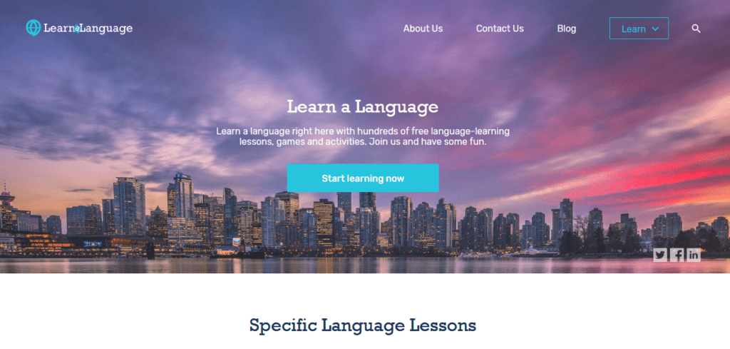 موقع LearnALanguage