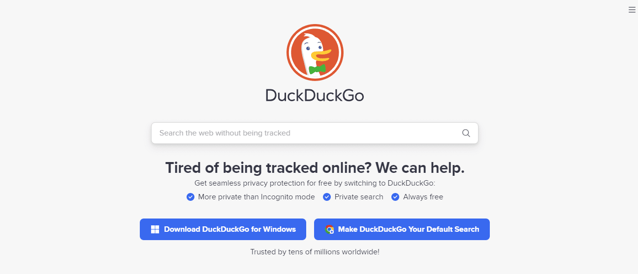 DuckDuckGo: محرك البحث الذي يركز على الخصوصية